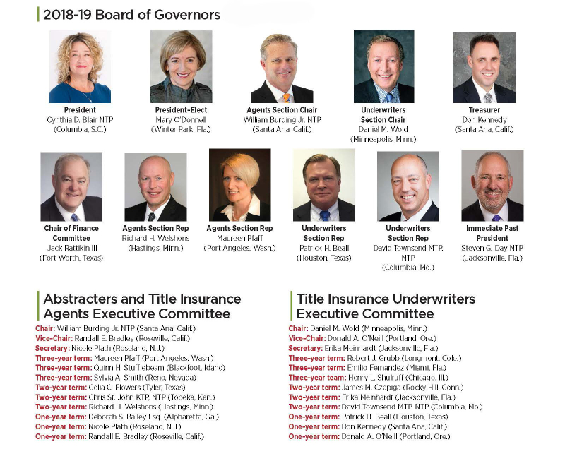 ALTA 2018-19 Board
