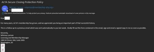 Spoofed Email- WL