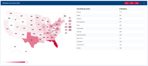 Membership map 2023